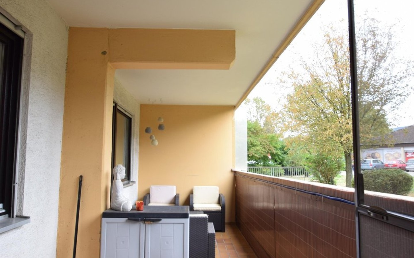 Balkon - Leimen: Schöne und zentral gelegene Zweizimmerwohnung mit Blick ins Grüne