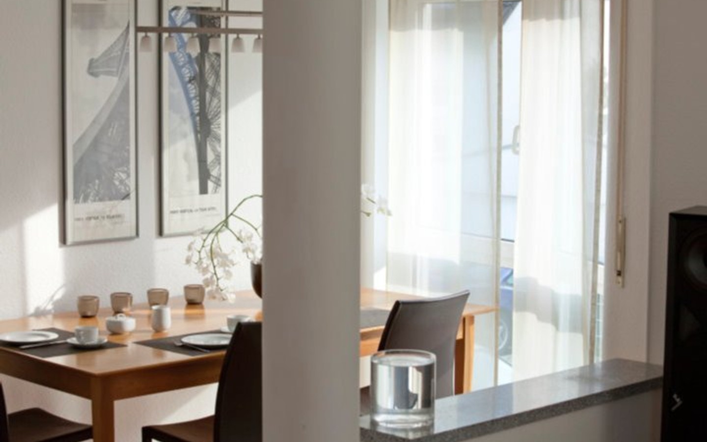 Essbereich - Helle, sonnige Wohnung mit modernem, hochwertigen Ambiente in HD-Schlierbach zu erwerben