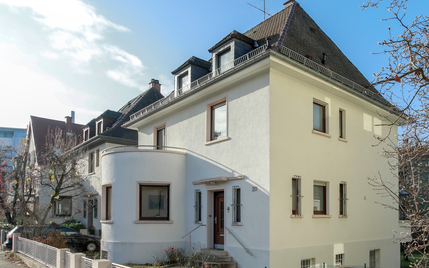 Hausansicht  - Rarität: Freistehendes Einfamilienhaus auf ca. 700qm großem Grundstück in der Heidelberger Weststadt