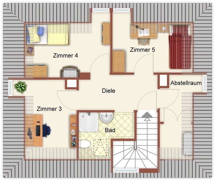 Dachgeschoss - Großzügiges Zweifamilienhaus in begehrter Wohnlage von Neckargemünd