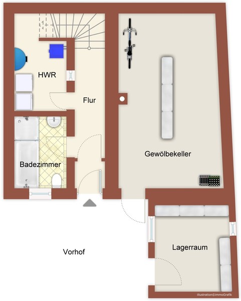 Erdgeschoss - HD-Rohrbach: Renovierungsbedürftiges Einfamilienhaus in 2. Reihe inmitten des charmanten Ortskerns!