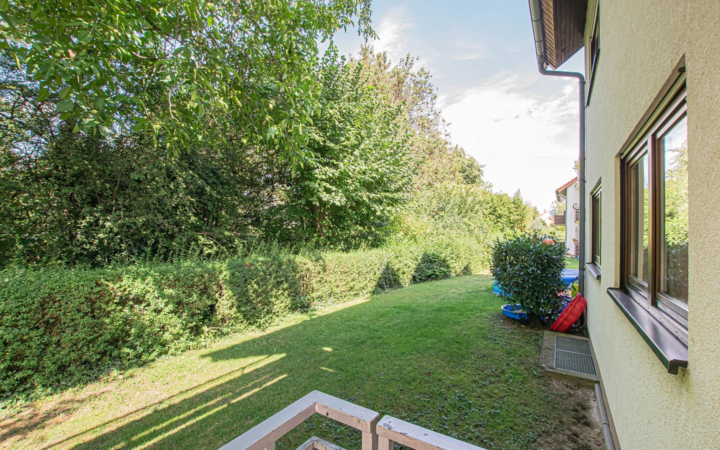 Gartenbereich - Wiesloch: Gepflegte 2-Zimmerwohnung mit Balkon in ruhiger Lage!