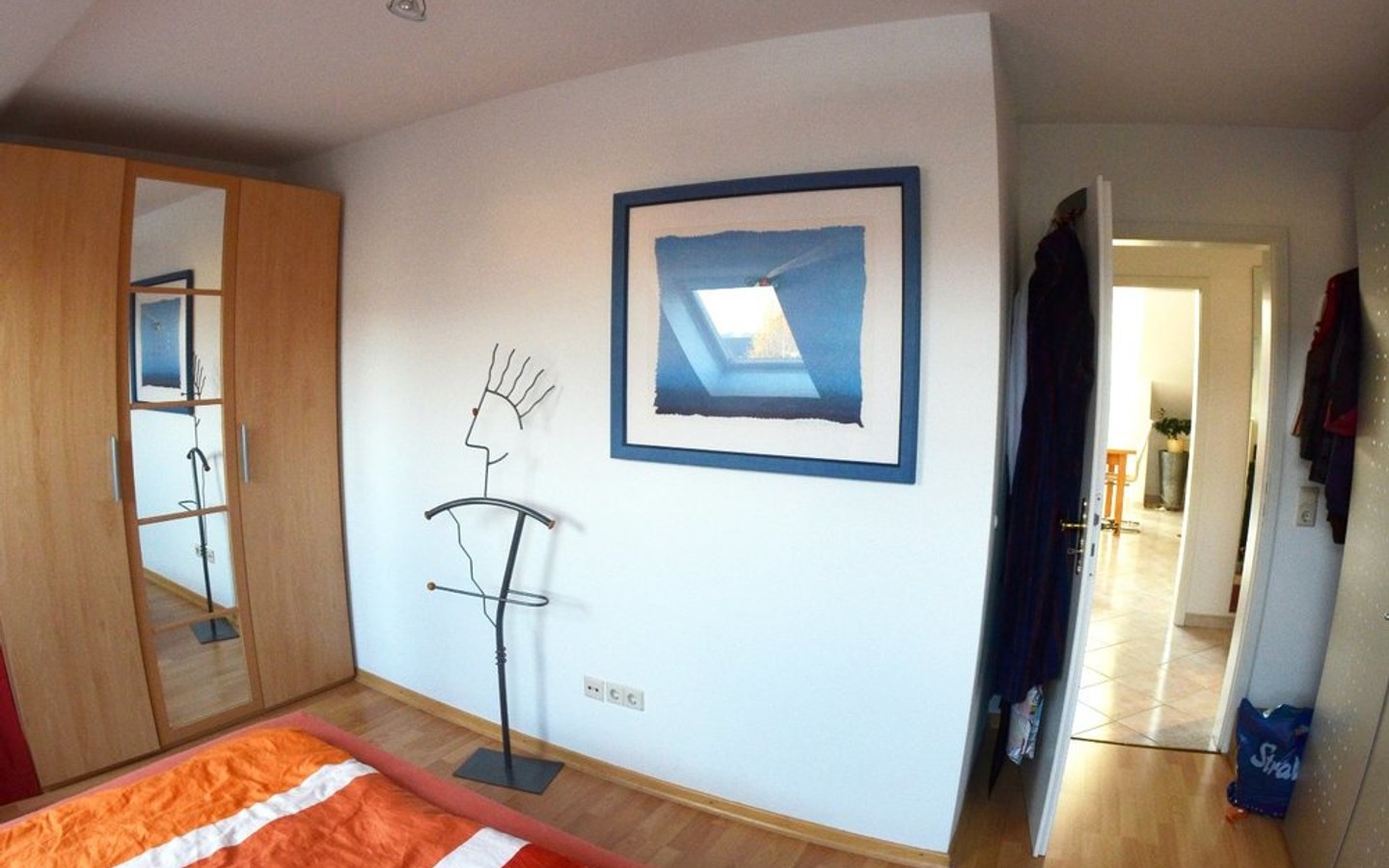 Schlafzimmer - Mannheim-Seckenheim: Anspruchsvolle, helle  2,5-Zimmer-Maisonette-Wohnung mit viel Atmosphäre