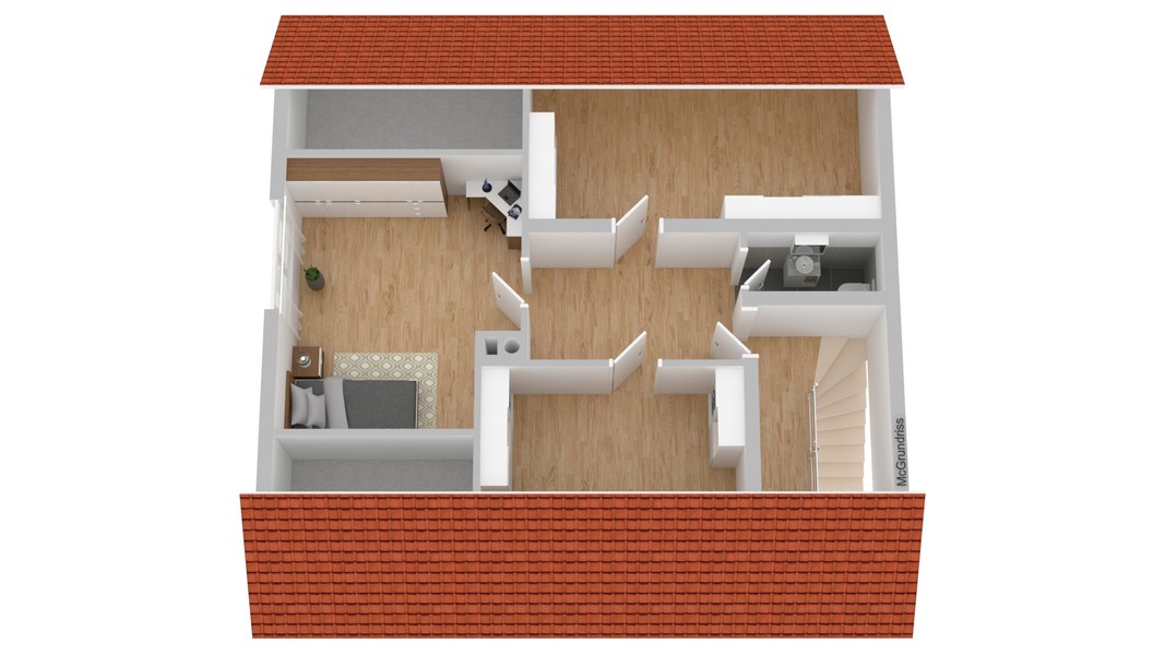 Grundriss DG - HD-Handschuhsheim: Eigennutzung oder Kapitalanlage? Bei diesem Zweifamilienhaus ist beides möglich!