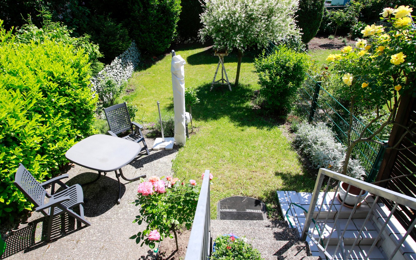 Garten - Viel Platz für die Familie: Geräumiges Reihenmittelhaus mit 6 Zimmern und Garten in Wieblingen