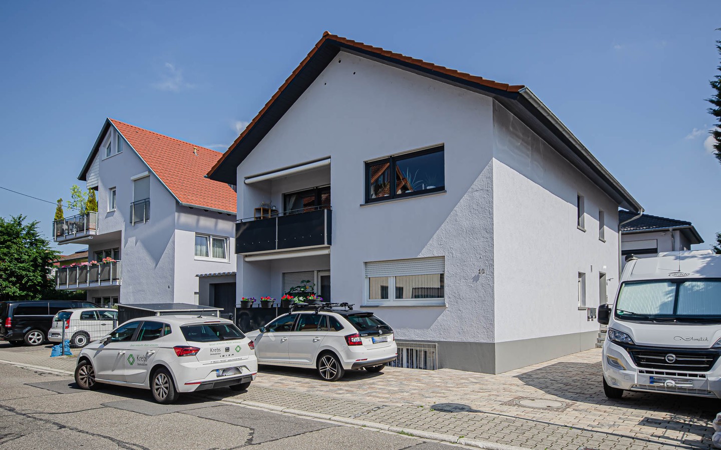 Hausansicht - Moderne Dreizimmerwohnung mit Balkon in Eppelheim