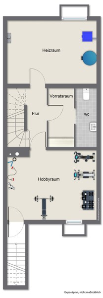 Untergeschoss - HD-Emmertsgrund: Renovierungsbedürftiges Reihenmittelhaus mit Garten, Garage und Ausbaupotential