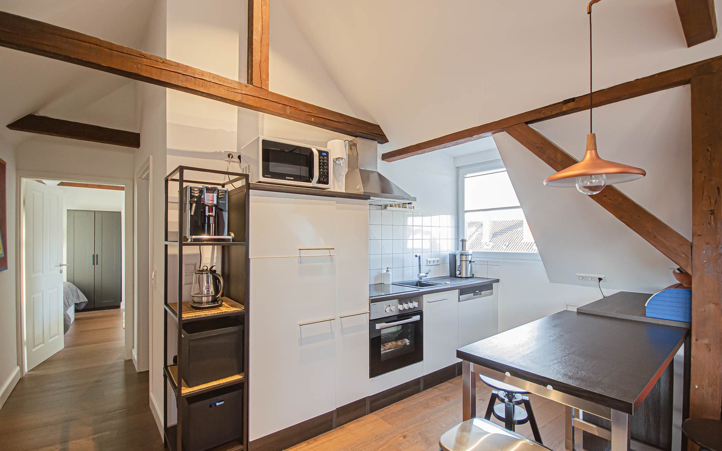 Küche - Außergewöhnliche Dachgeschosswohnung in Handschuhsheim mit Balkon