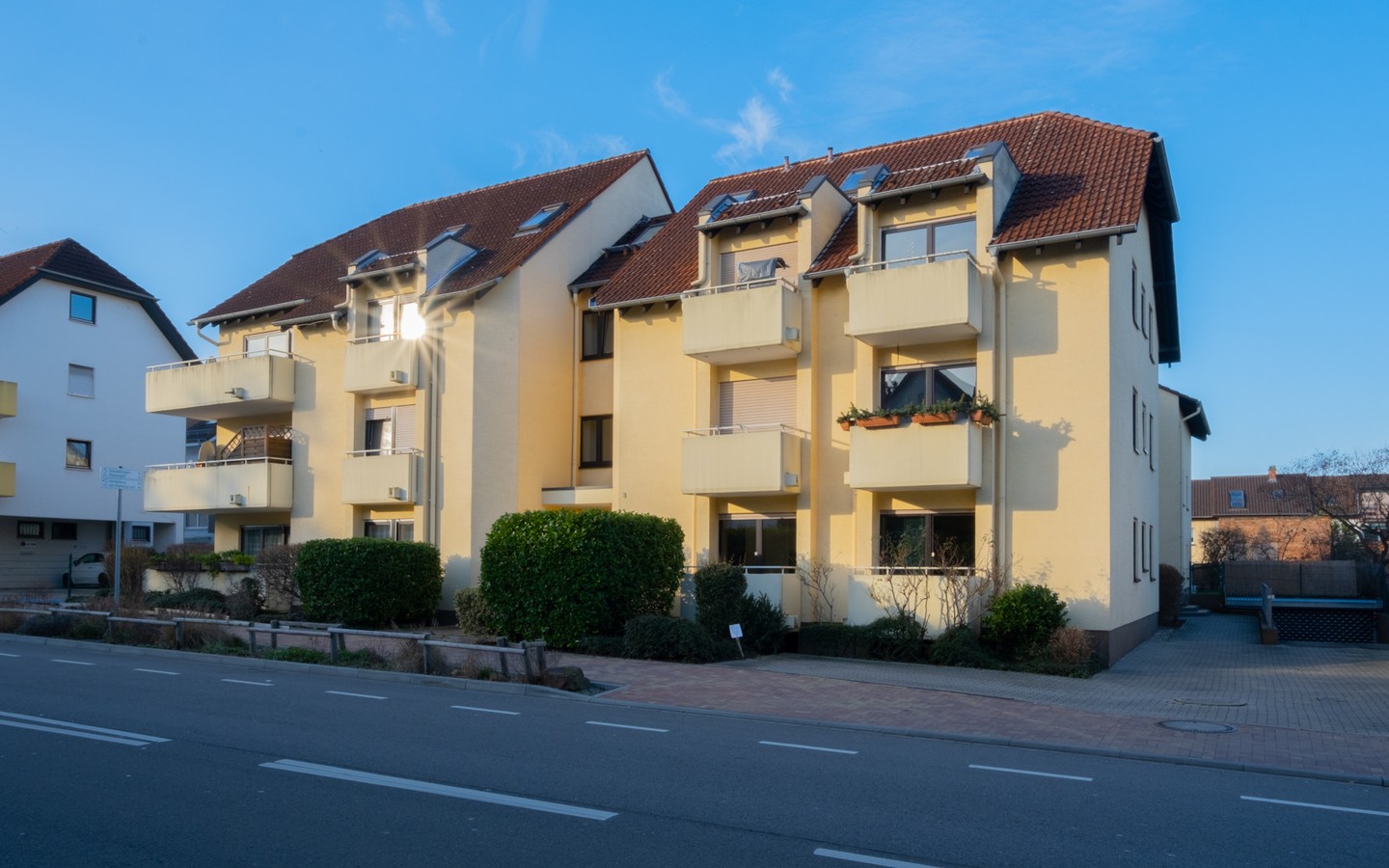 Ansicht - Eppelheim: 1-Zimmer-Wohnung mit Balkon und TG-Stellplatz