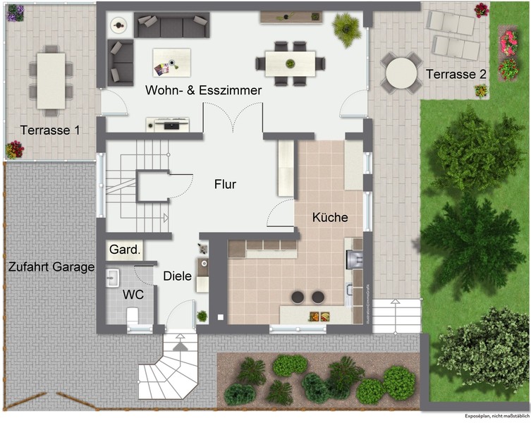 EG - Modernisiertes Einfamilienhaus mit Garten in familienfreundlicher Wohnlage von Hemsbach