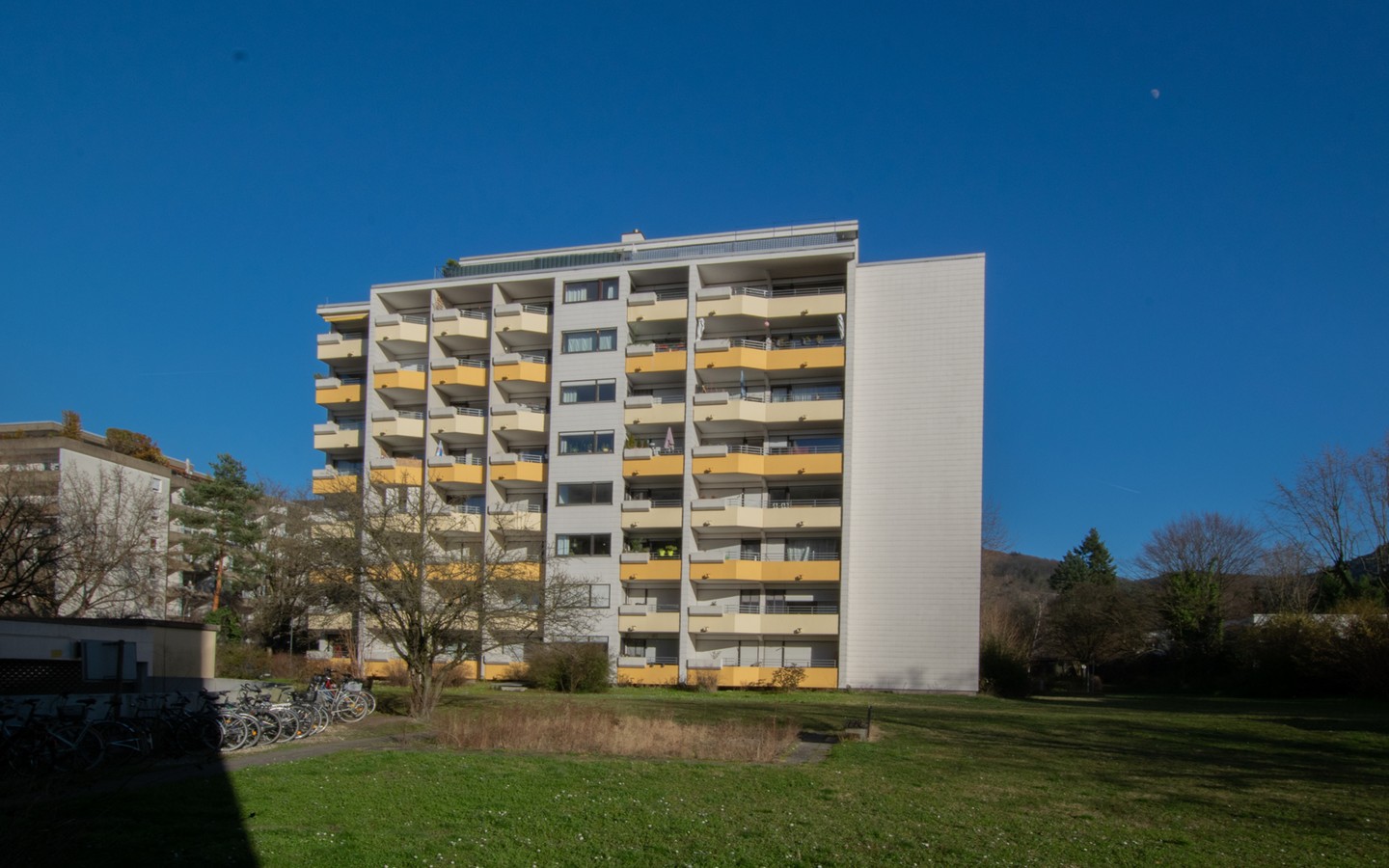 Rückseite - Handschuhsheim: Vermietete 1-Zimmer-Wohnung mit Loggia und TG-Stellplatz in attraktiver Lage
