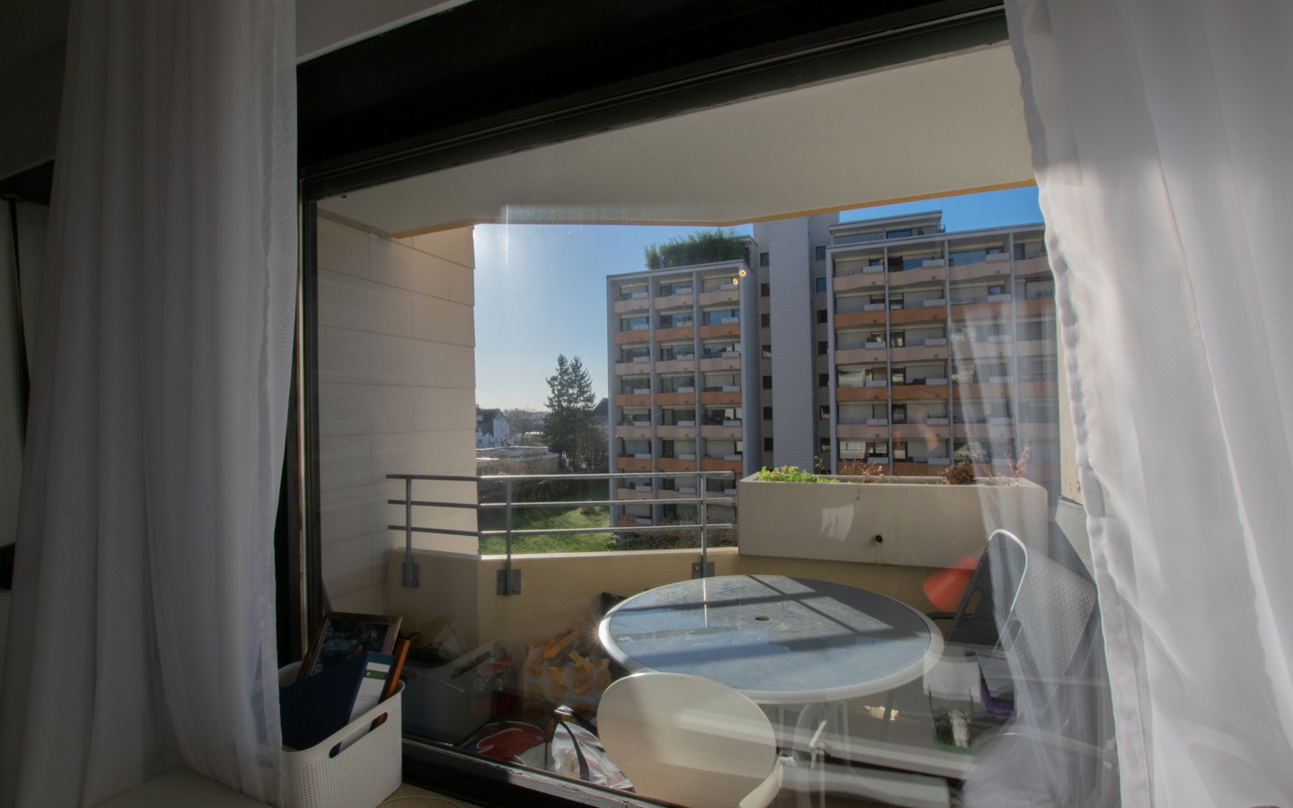 Aussicht aus Zimmer - Handschuhsheim: Vermietete 1-Zimmer-Wohnung mit Loggia und TG-Stellplatz in attraktiver Lage