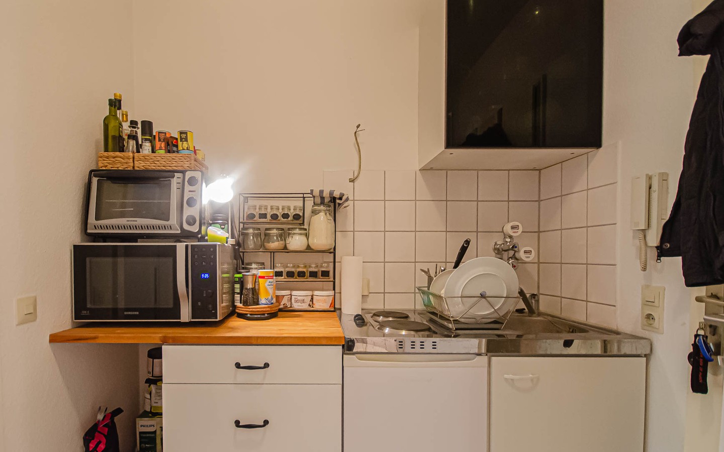 Küche - Ideale Lage zum Neuenheimer Feld: Schönes Einzimmerappartement mit TG-Stellplatz und Loggia