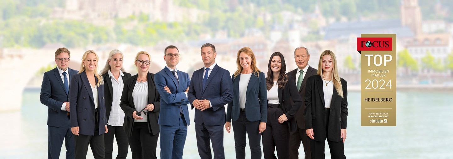 Das Team von Krebs Immobilien - Ihr Immobilienmakler in Heidelberg
