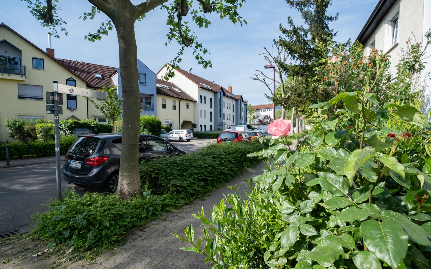 Hausansicht - Charmante 2,5-Zimmer-Wohnung mit TG-Stellplatz und Sonnenbalkon in ruhiger Lage von Dossenheim