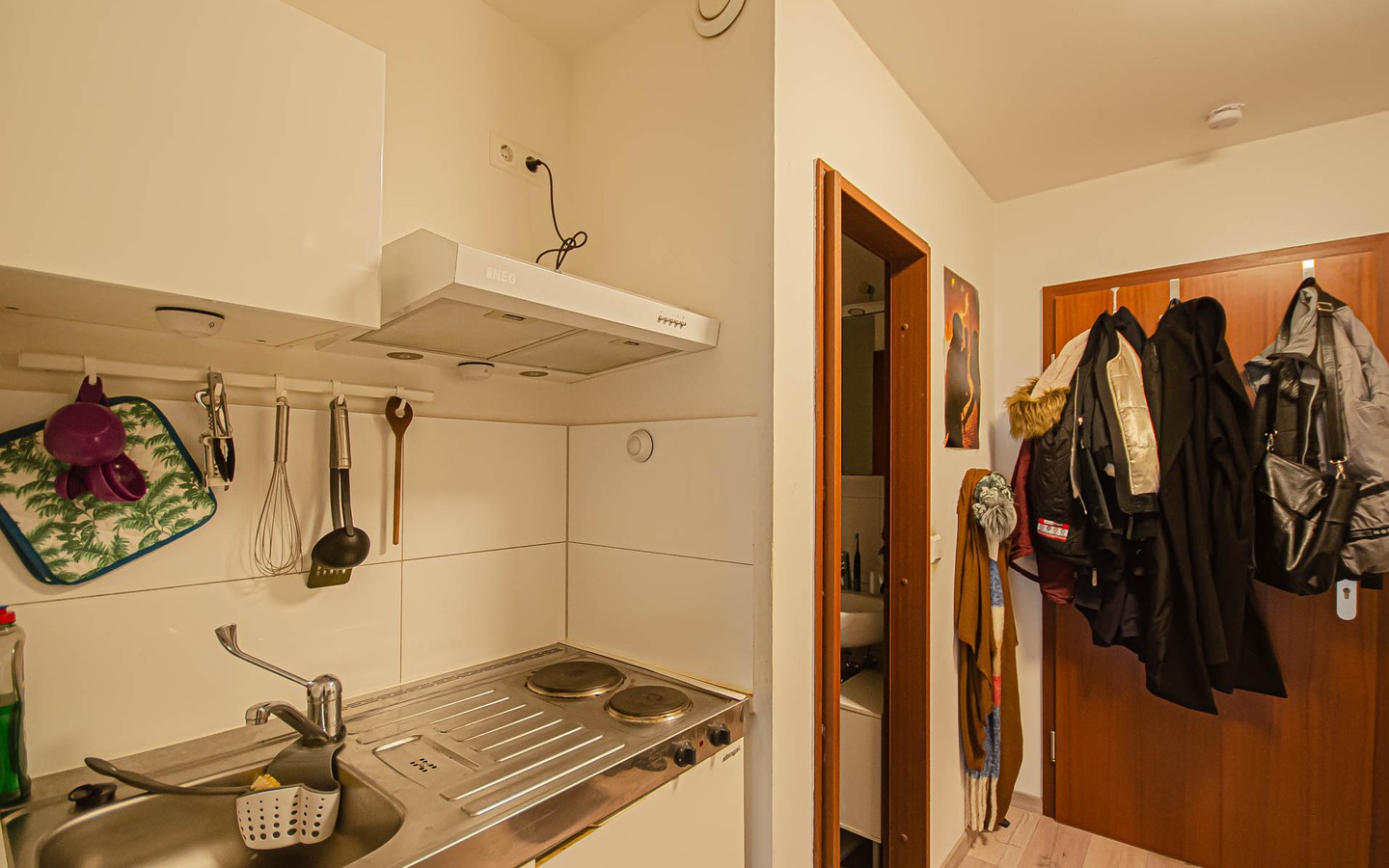 Küche - Frei werdendes Einzimmerappartement: Attraktive Kapitalanlage oder ideal zum Eigennutz.