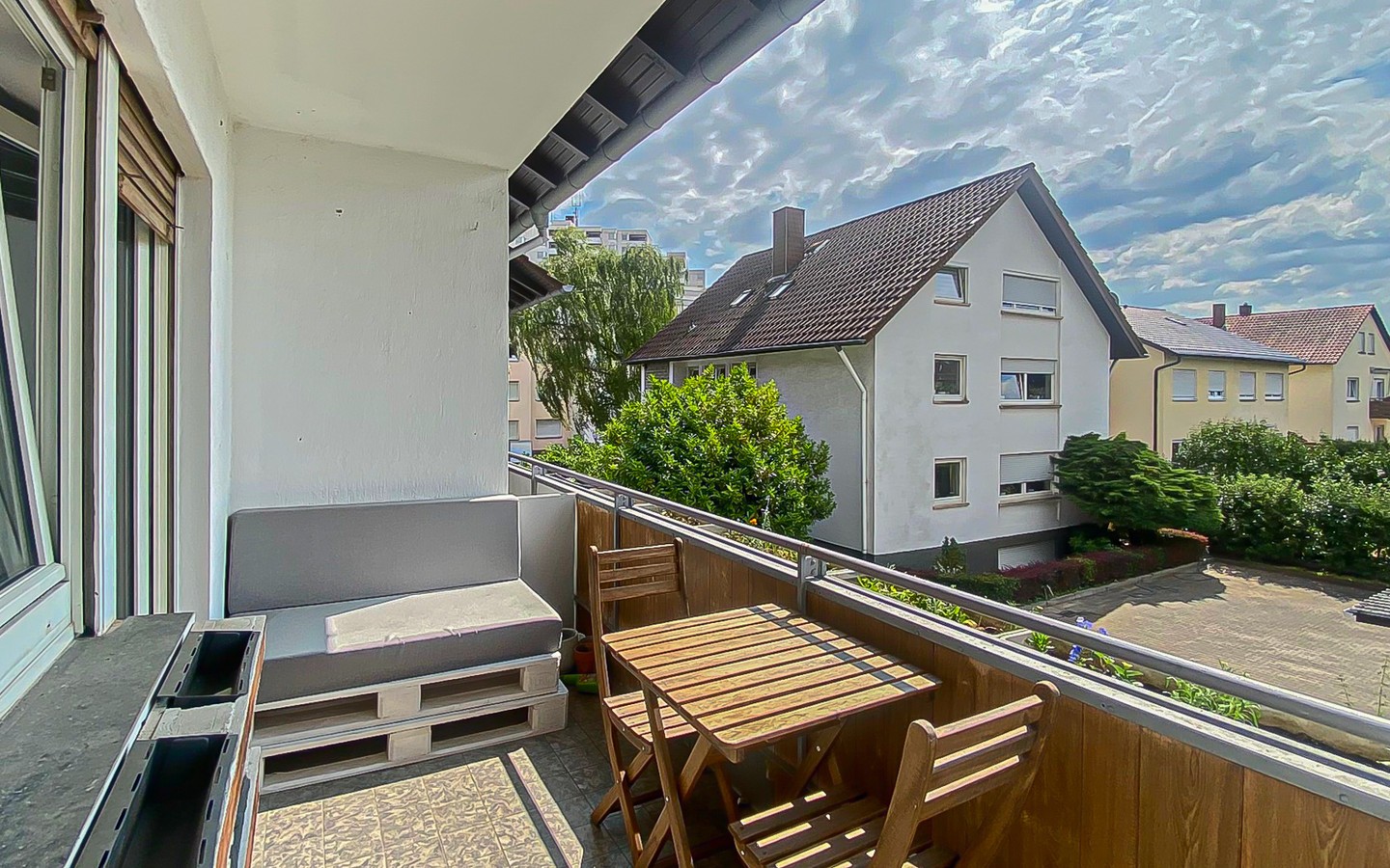 Balkon - Gepflegte Dreizimmerwohnung mit Balkon in Eppelheim