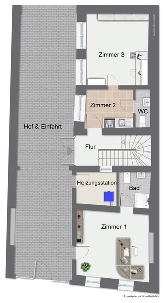Grundriss EG - In begehrter Altstadt-Lage: Sehr gepflegtes Wohnhaus mit außerordentlichem Charme