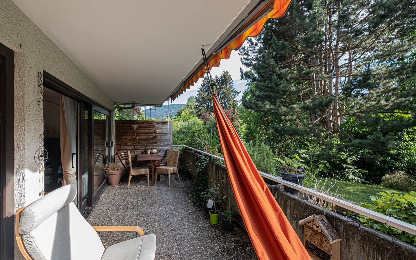 Terrasse - Geräumige 3-Zimmerwohnung mit direktem Gartenzugang in guter Lage von Ziegelhausen