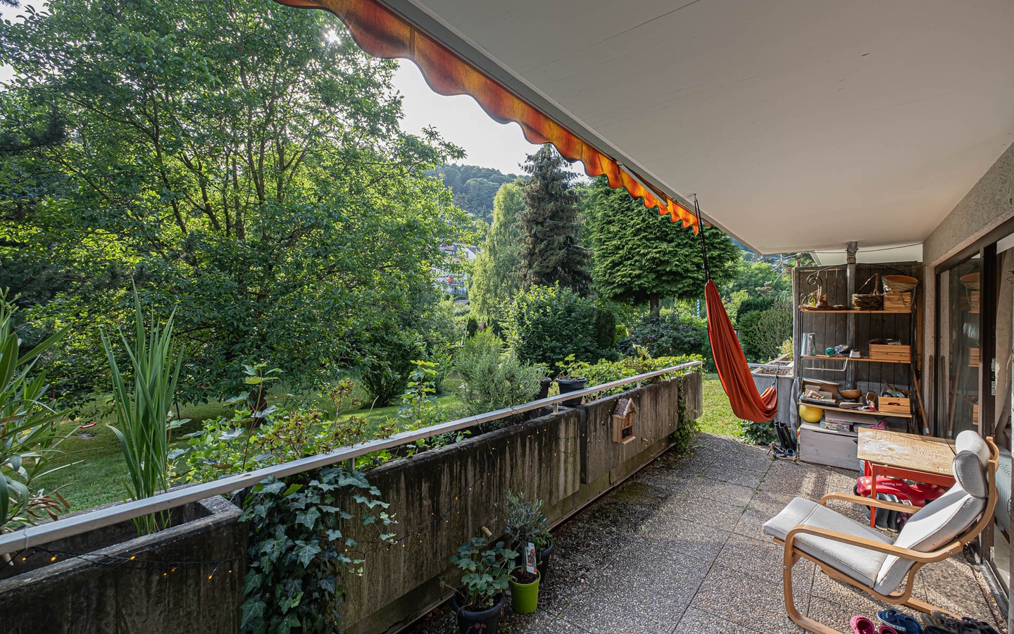 Terrasse - Geräumige 3-Zimmerwohnung mit direktem Gartenzugang in guter Lage von Ziegelhausen